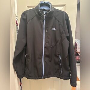 The North Face Apex Bionic 3 Jacket in Black with Pale Blue Trim. Size XXL